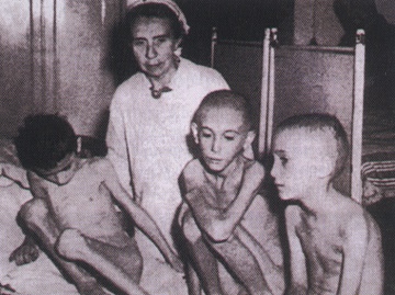 Women and children — historical image