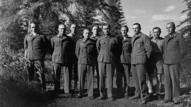British and Canadian camps — historical image